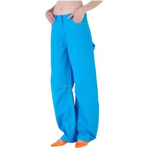 Silvian Heach, Dames, Broeken, Blauw, Maat: XS