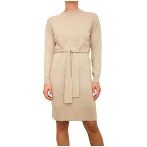 Armani Exchange, Dames, Jurken, Bruin, Maat: L Wol,