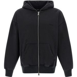 Purple Brand, Heren, Sweatshirts & Hoodies, Zwart, Maat: M Katoen,