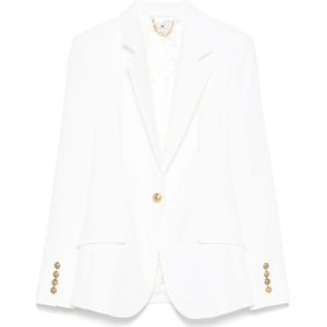 Elisabetta Franchi, Dames, Jassen, Wit, Maat: XS