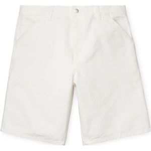 Carhartt Wip, Heren, Korte broeken, Wit, Maat: W30 Katoen,
