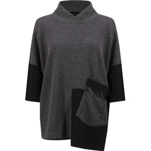 Joseph Ribkoff, Dames, Truien, Grijs, Maat: L Leer,