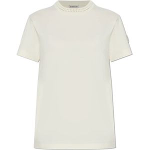 Moncler, Dames, Tops, Beige, Maat: XS Katoen,