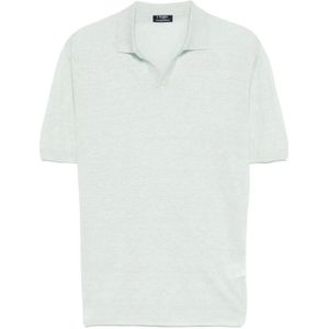 Barba, Heren, Tops, Groen, Maat: XL Linnen,