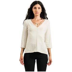 Silvian Heach, Dames, Truien, Wit, Maat: XS Viscose,