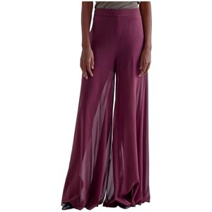Erika Cavallini, Dames, Broeken, Paars, Maat: XS Zijde,
