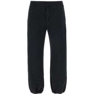Alexander McQueen, Heren, Broeken, Zwart, Maat: S Katoen,