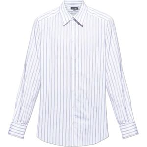Dolce & Gabbana, Heren, Overhemden, Wit, Maat: L Katoen,
