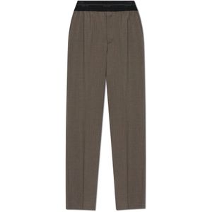 Helmut Lang, Heren, Broeken, Grijs, Maat: W33 Wol,