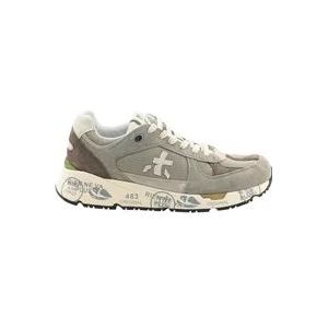 Premiata Beige Sneakers met Ergonomische Zool , Multicolor , Heren , Maat: 45 EU