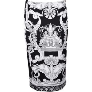 Versace, Dames, Rokken, Zwart, Maat: S Viscose,