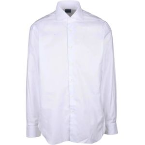 Barba Napoli, Heren, Overhemden, Wit, Maat: M Katoen,