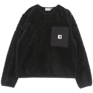 Carhartt Wip, Dames, Sweatshirts & Hoodies, Zwart, Maat: L Nylon,