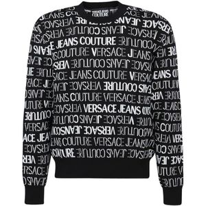 Versace Jeans Couture, Heren, Truien, Zwart, Maat: S