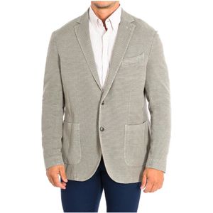 La Martina - JMJA08-TL090 - Blazer - Beige - Lange Mouwen - Normale Pasvorm