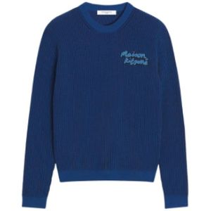 Maison Kitsuné, Heren, Truien, Blauw, Maat: XS