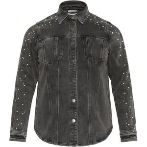 Kaffe Curve, Dames, Jassen, Grijs, Maat: 2XL Denim,