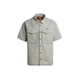 Parajumpers Short Sleeve Hemden , Gray , Heren , Maat: L