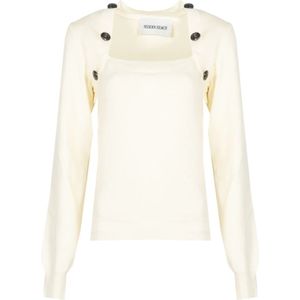 Silvian Heach - Ronde Hals Trui - Beige - Dames