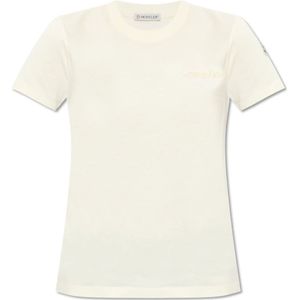 Moncler, Dames, Tops, Beige, Maat: XS Katoen,