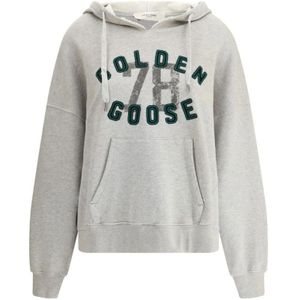 Golden Goose, Dames, Sweatshirts & Hoodies, Grijs, Maat: XS