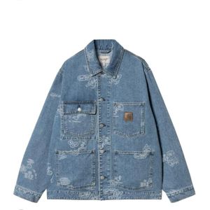 Carhartt Wip, Dames, Jassen, Blauw, Maat: L Katoen,