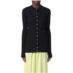 Jil Sander, Dames, Truien, Zwart, Maat: S