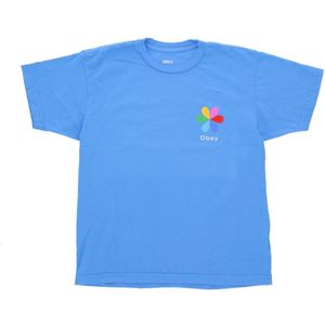 Obey, Heren, Tops, Blauw, Maat: M Katoen,