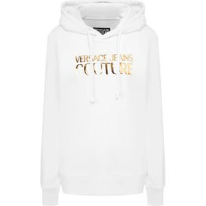 Versace Jeans Couture, Heren, Sweatshirts & Hoodies, Wit, Maat: XL Fleece,