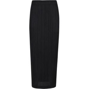Issey Miyake, Dames, Rokken, Zwart, Maat: XL