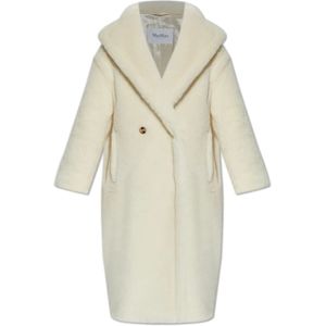Max Mara, Dames, Mantels, Beige, Maat: L Zijde,