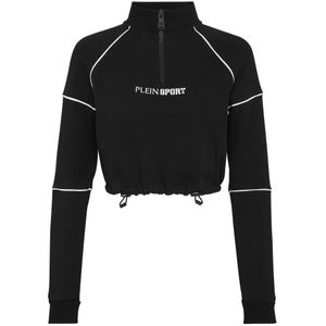 Plein Sport - Fleece Cropped Anorak - Zwart - Dames