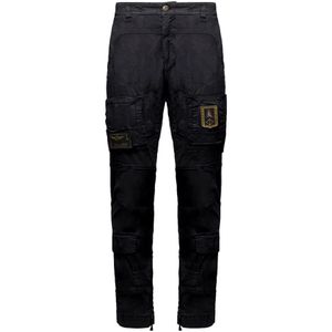 Aeronautica Militare, Heren, Broeken, Zwart, Maat: M Katoen,