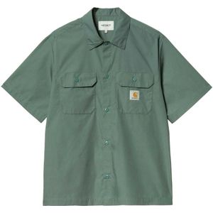 Carhartt Wip, Heren, Overhemden, Groen, Maat: L Katoen,