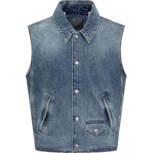 Givenchy, Heren, Jassen, Blauw, Maat: L Denim,