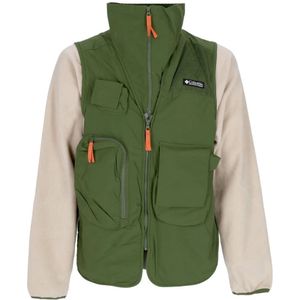 Columbia, Heren, Jassen, Groen, Maat: S Fleece,