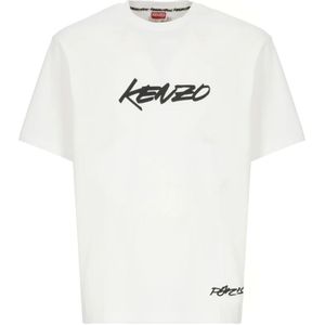 Kenzo, Heren, Tops, Wit, Maat: L Katoen,