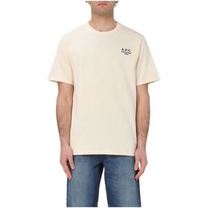 A.p.c. - Rue Madame - T-shirt - Beige - Katoen