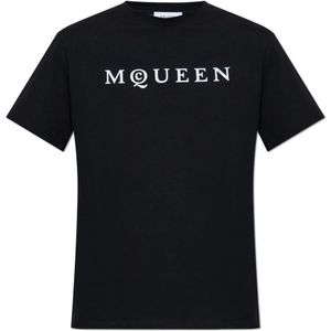 Alexander McQueen, Heren, Tops, Zwart, Maat: XL Katoen,