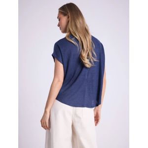 Notshy, Dames, Tops, Blauw, Maat: XS Linnen,
