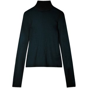 Patrizia Pepe, Dames, Truien, Zwart, Maat: 4XS Wol,