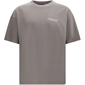 Represent, Heren, Tops, Grijs, Maat: XS Katoen,
