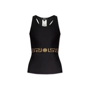 Versace Gepersonaliseerde sporttop , Black , Dames , Maat: M