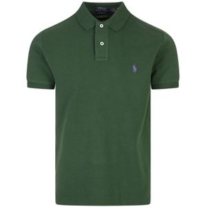 Ralph Lauren, Heren, Tops, Groen, Maat: M Piqué,