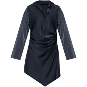AllSaints, Dames, Jurken, Blauw, Maat: 3XS