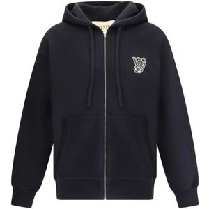 Valentino, Heren, Sweatshirts & Hoodies, Zwart, Maat: L Katoen,