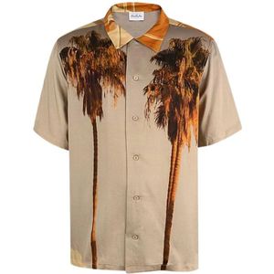 Blue Sky Inn, Heren, Overhemden, Beige, Maat: S Viscose,