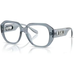 Michael Kors, unisex, Accessoires, Blauw, Maat: 52 MM Leer,