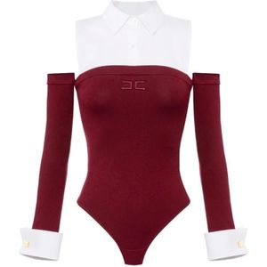 Elisabetta Franchi, Dames, Tops, Veelkleurig, Maat: XS Katoen,