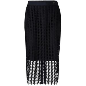 Marc Cain, Dames, Rokken, Blauw, Maat: L Poliester,